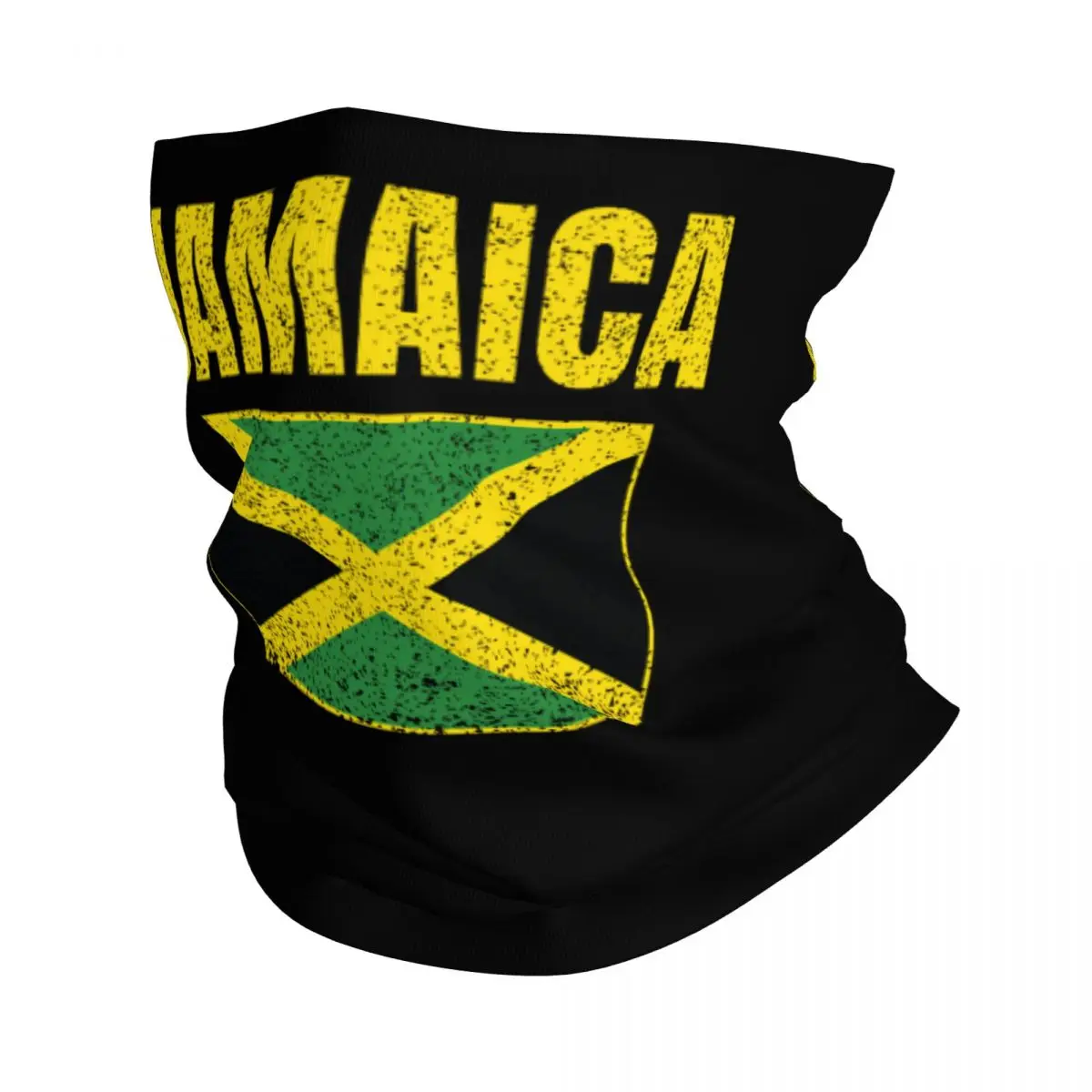 

Jamaica Country Jamaican Flag Bandana Neck Warmer Women Men Winter Ski Hiking Scarf Gaiter Face Cover