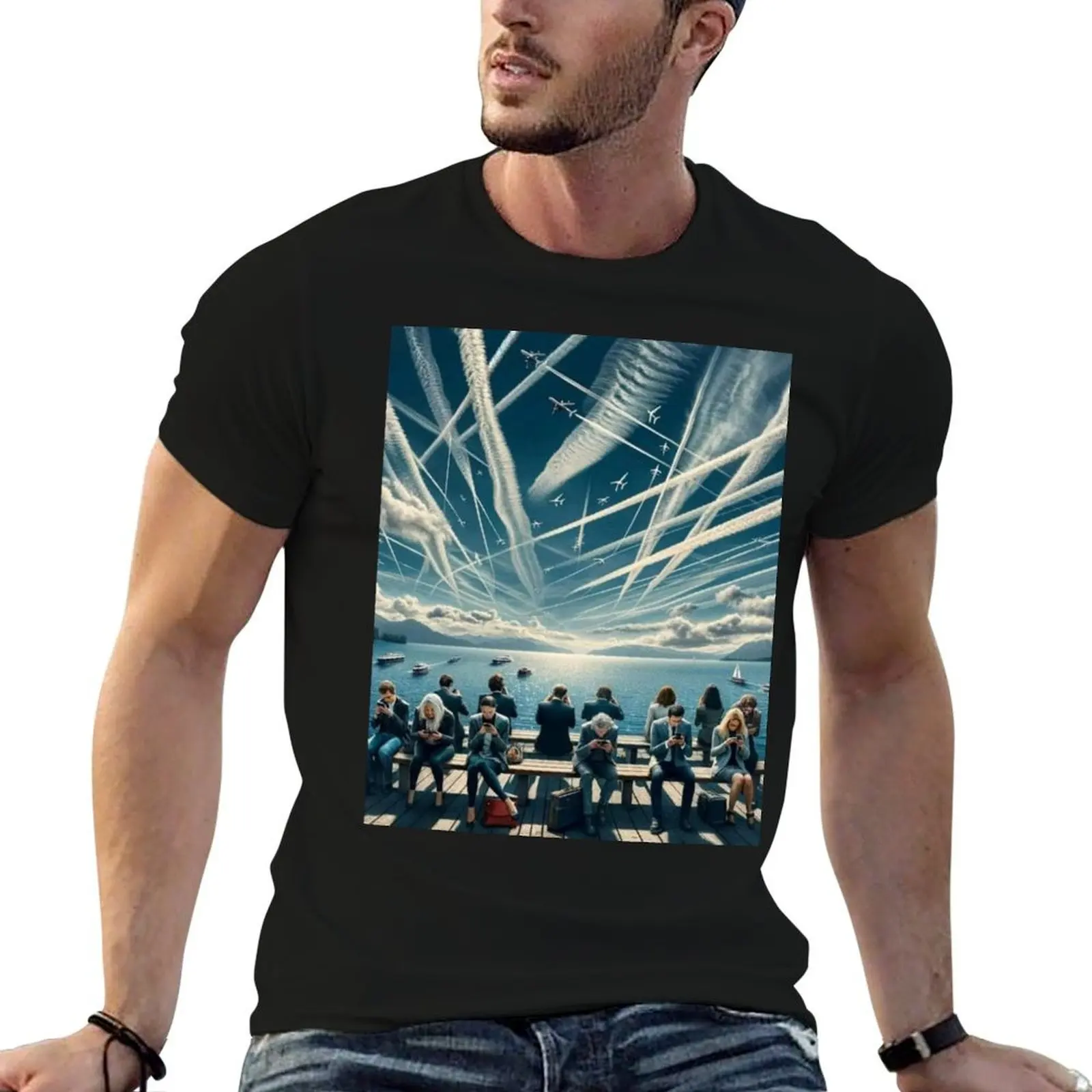 Wake Up Folks T-Shirt cotton man t-shirts summer top mens fashion