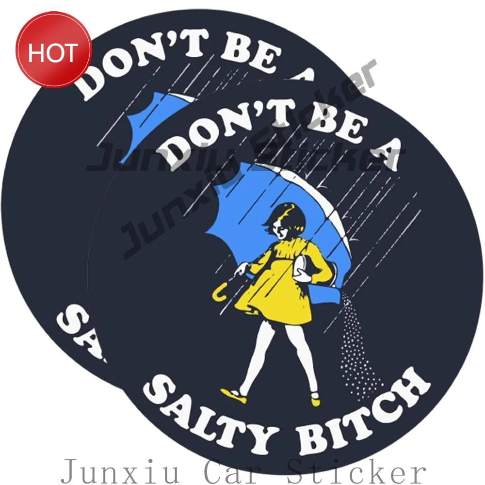 2 Pack Salty Humorous Quote PVC Sticker For Car Window Laptop And Travel Luggage Personal Accessories Decoration Decal