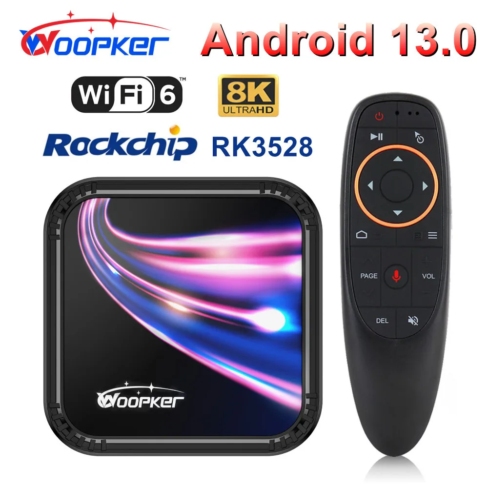 

Woopker K52 Android 13 Smart TV Box Rockchip RK3528 4G 64G Support 8K Video BT5.0 Wifi6 Dual Wifi Media Player 2G16G Set Top Box