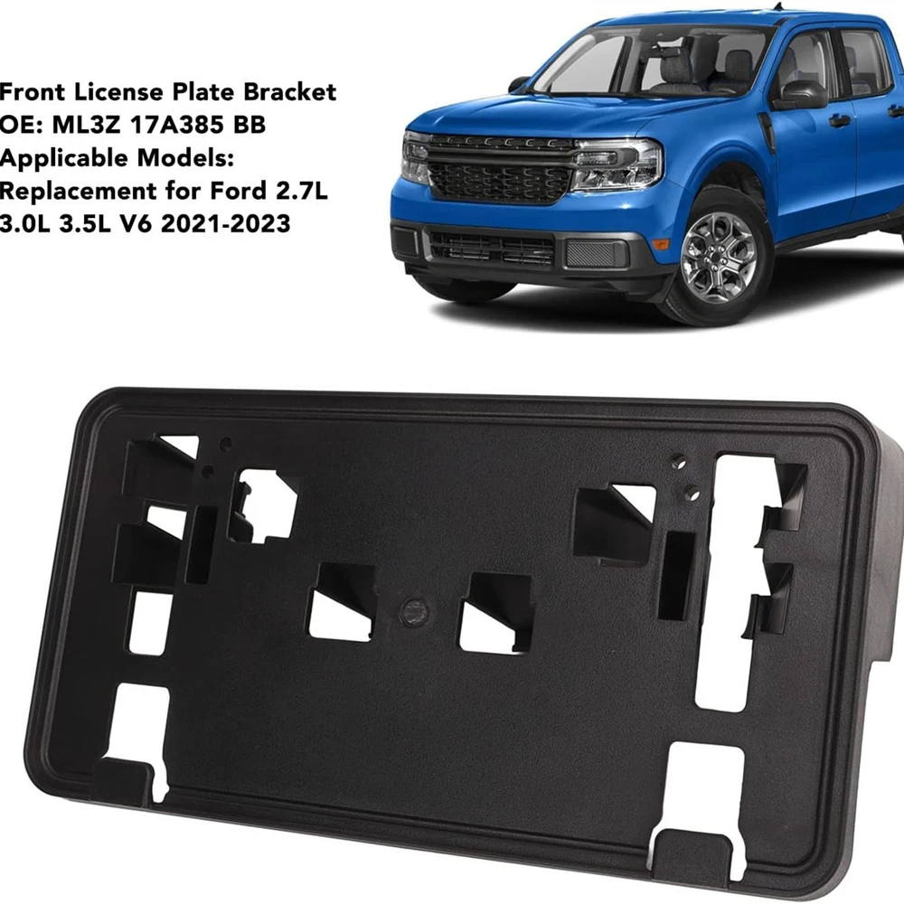 

Front Bumper License Plate Bracket ML3Z-17A385-BB Direct Replacement For Ford F-150 2021-2023