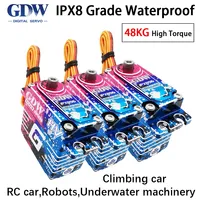 GDW IPX896 Shark 43KG large torque waterproof brushless digital servo Suitable for: 1/8 1/10 off-road vehicle TRX4 TRX6 RC car
