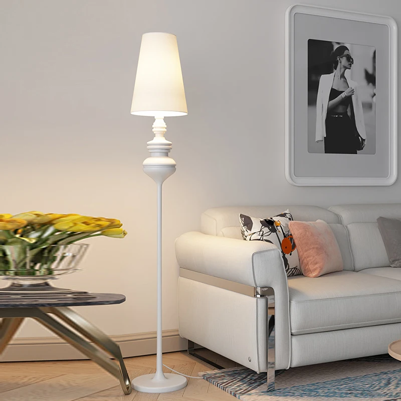 Led Modern European Floor Lamp Standing Lamp Art Decor Nordic Style Lampshade for Floor Lamp Bedroom Study Room Light