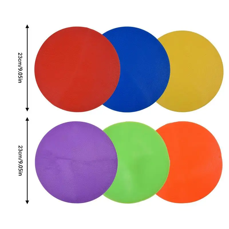 Floor Spot Markers Color Plane Logo Plate Non-Slip Agility Dots Perfect For Sports Soccer Basketball Gym Training Dance Classes