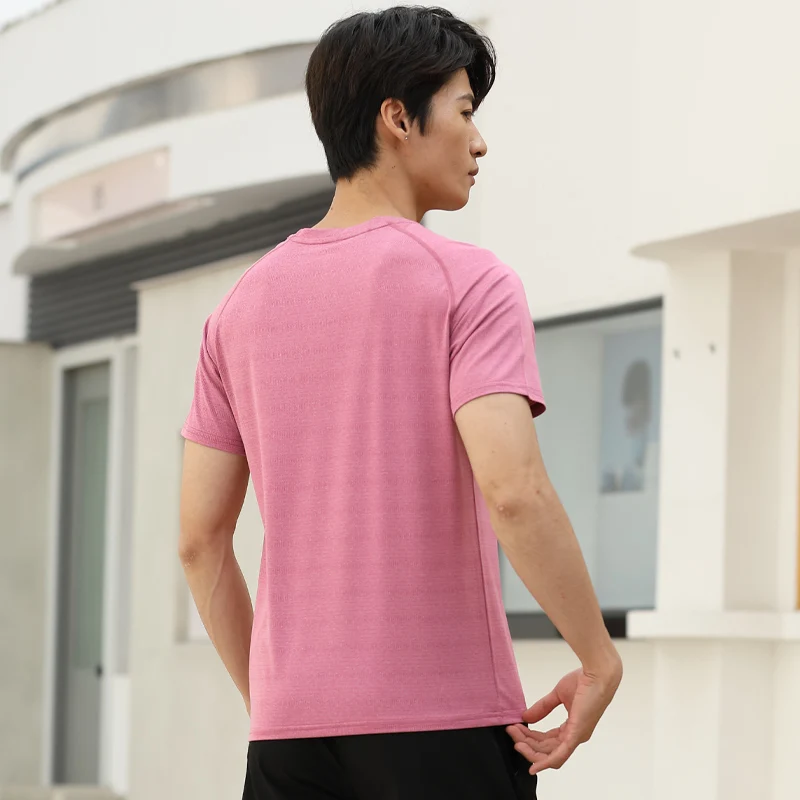 Jogging Sportswear Tee Mesh Quick Dry Running Comfort Casual Breathable Sports Shorts Sleeve Fashion Outdoor Gym Men T-shirts