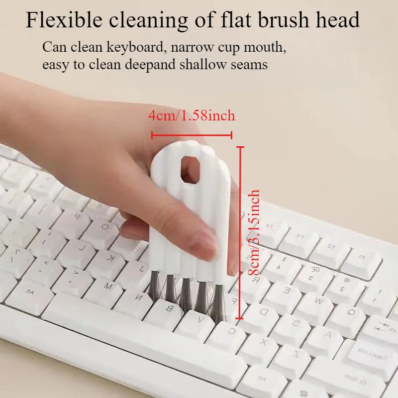 Flexible Gap Brush Multifunctional Cup Cover Groove Nipple Bottle Gap Brush Household Soft Bristles Cleaning Brush Kitchen Tool