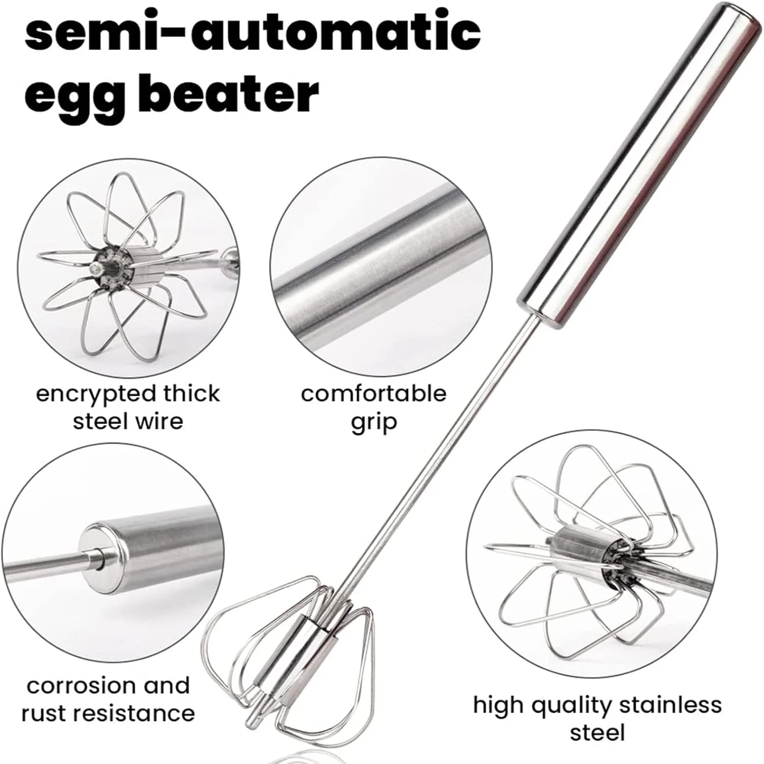 Frullino per le uova Frusta per uova semiautomatica Montalatte Montalatte Montalatte Frusta Frullatore Schiuma Maker Per Latte Cappuccino Cioccolata Calda Mi