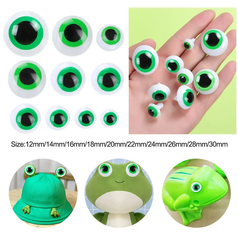 10Pairs High Quality Plastic Eyes For BJD Doll 12mm~30mm Eyeball Frog Eyes DIY Safety Animal Toy Doll Making Crafts Accessories