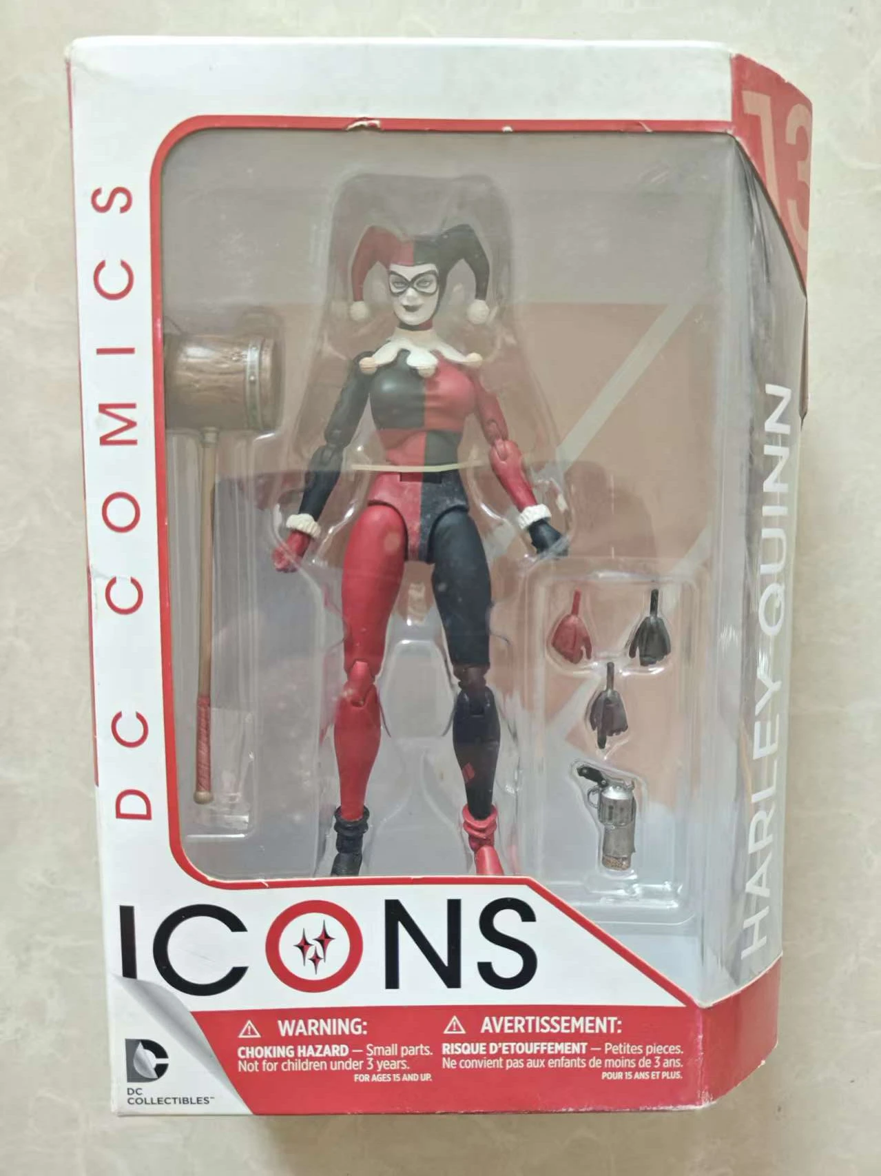 

DC Collectibles Batman Harley Quinn: No Man's Land Action DC Comics Icons Figure Graffiti on the back of the packaging
