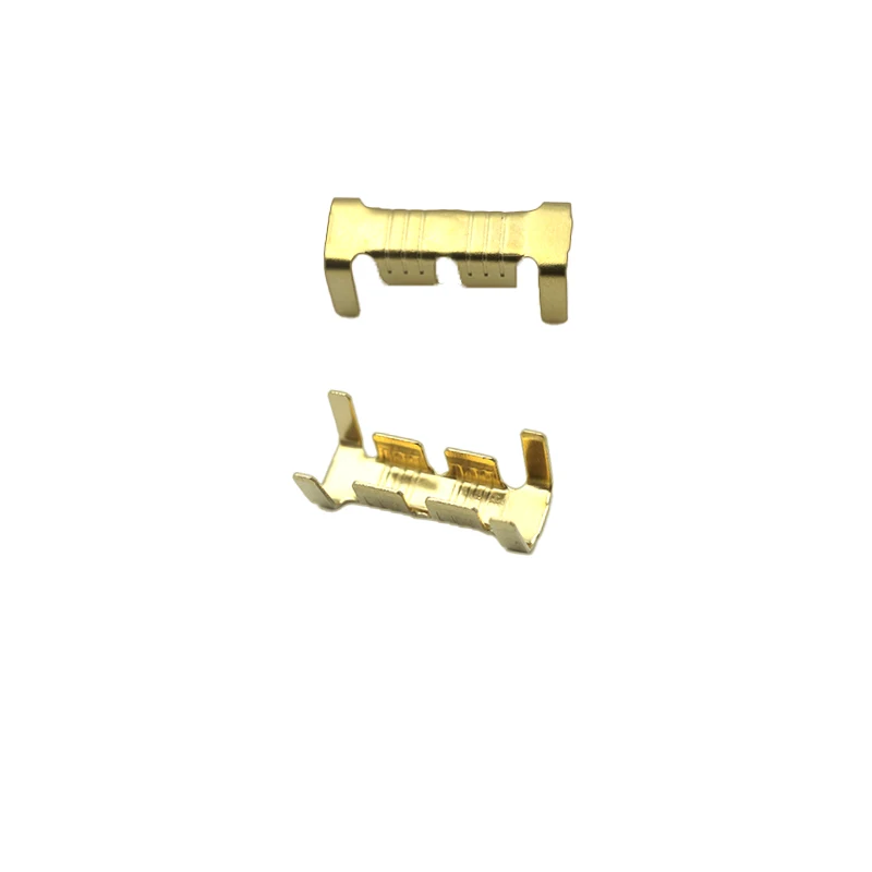 453/453C U-Shaped Insulated Female Quick Connect Electrical Terminal Connector 0.3-4.0mm² Crimp Wire Terminals with Small Teeth