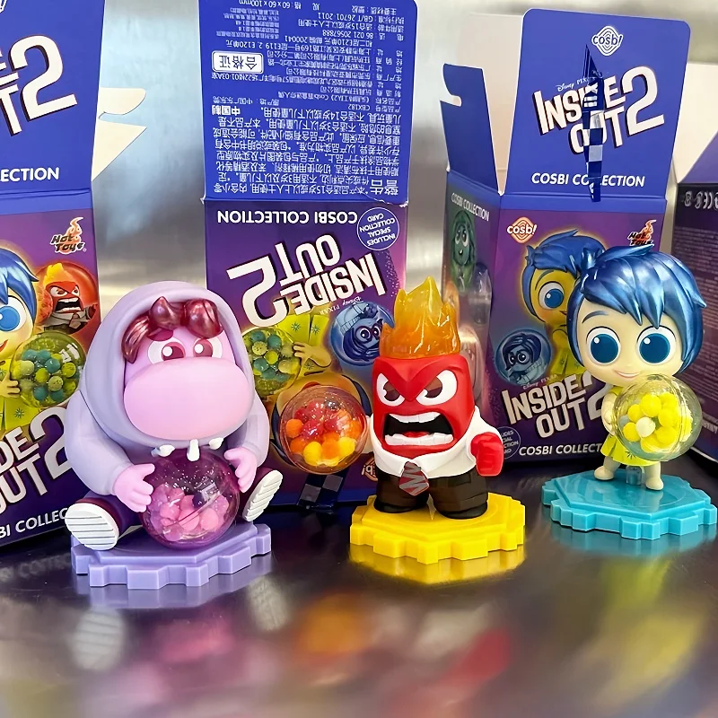 Hottoys Pixar Inside Out 2 Blind Box Figures, Joy 20evess Anger, Disgust Cosbi, Figurines à collectionner, Poupées Auckland, Cadeaux d'anniversaire de vacances