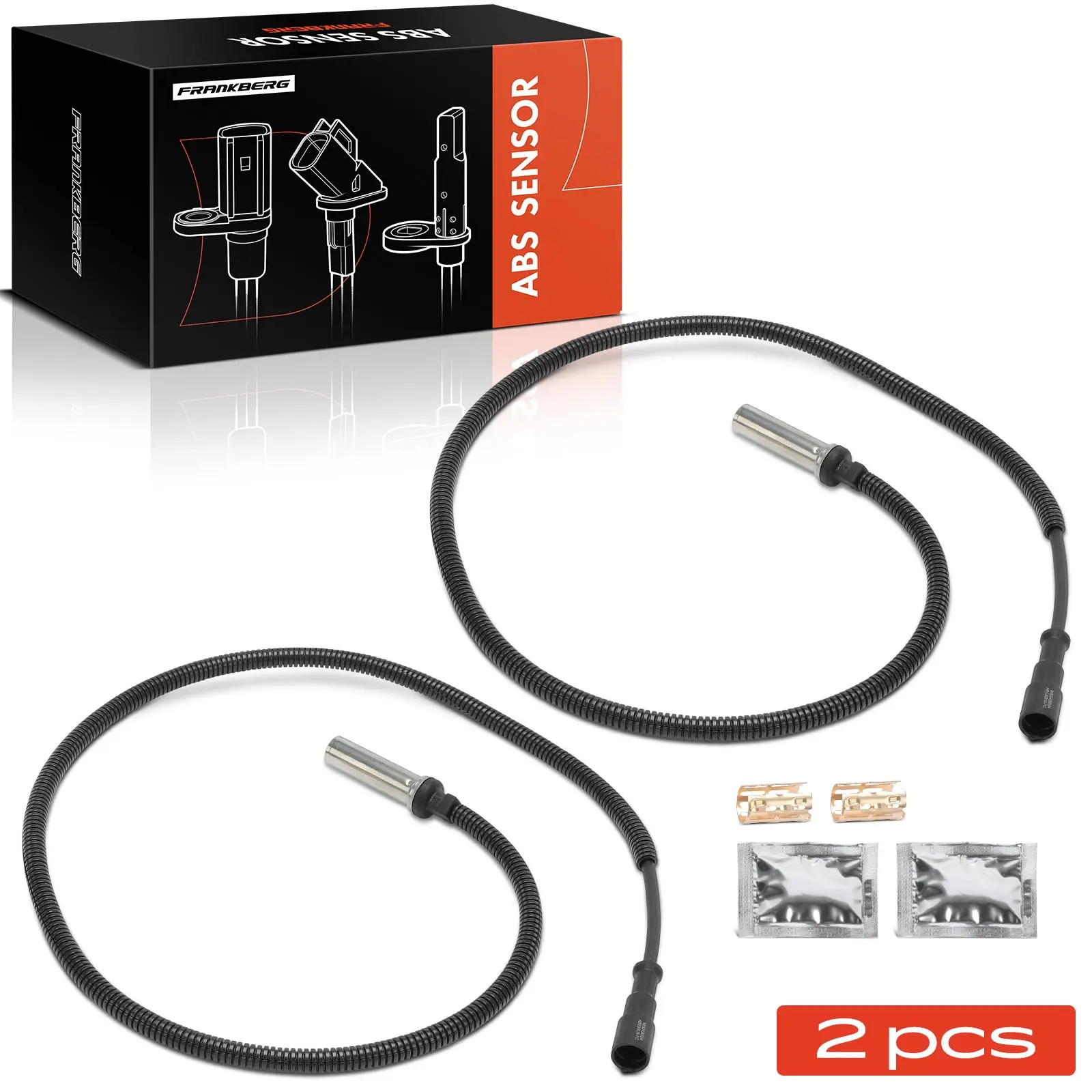 Frankberg 2x ABS Sensor Vorderachse Links Rechts für Land Rover Discovery I LJ 2.0L 230048411 1505211 14345330016 4410325730
