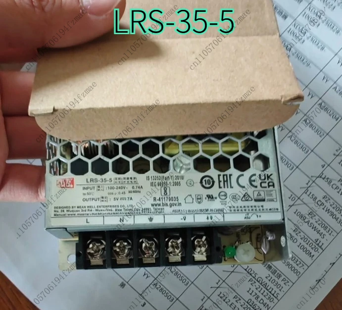 Brand new power supply LRS-35-5, functions perfectly
