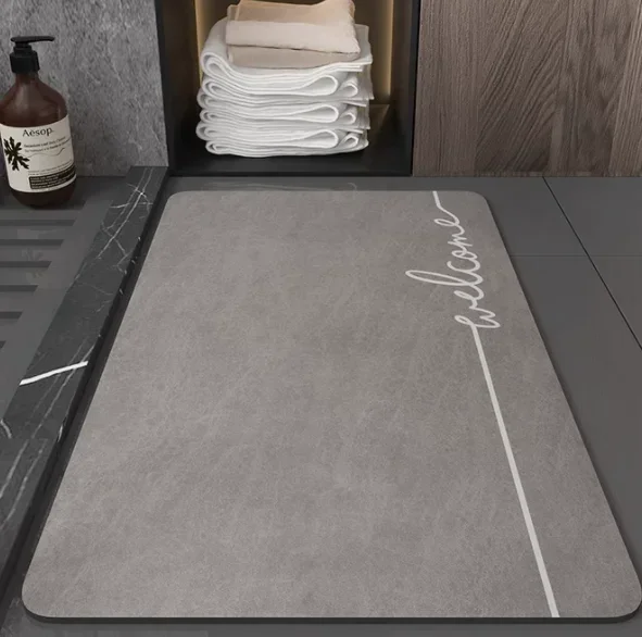 Bathroom floor mat, household toilet, bathroom, kitchen entrance mat