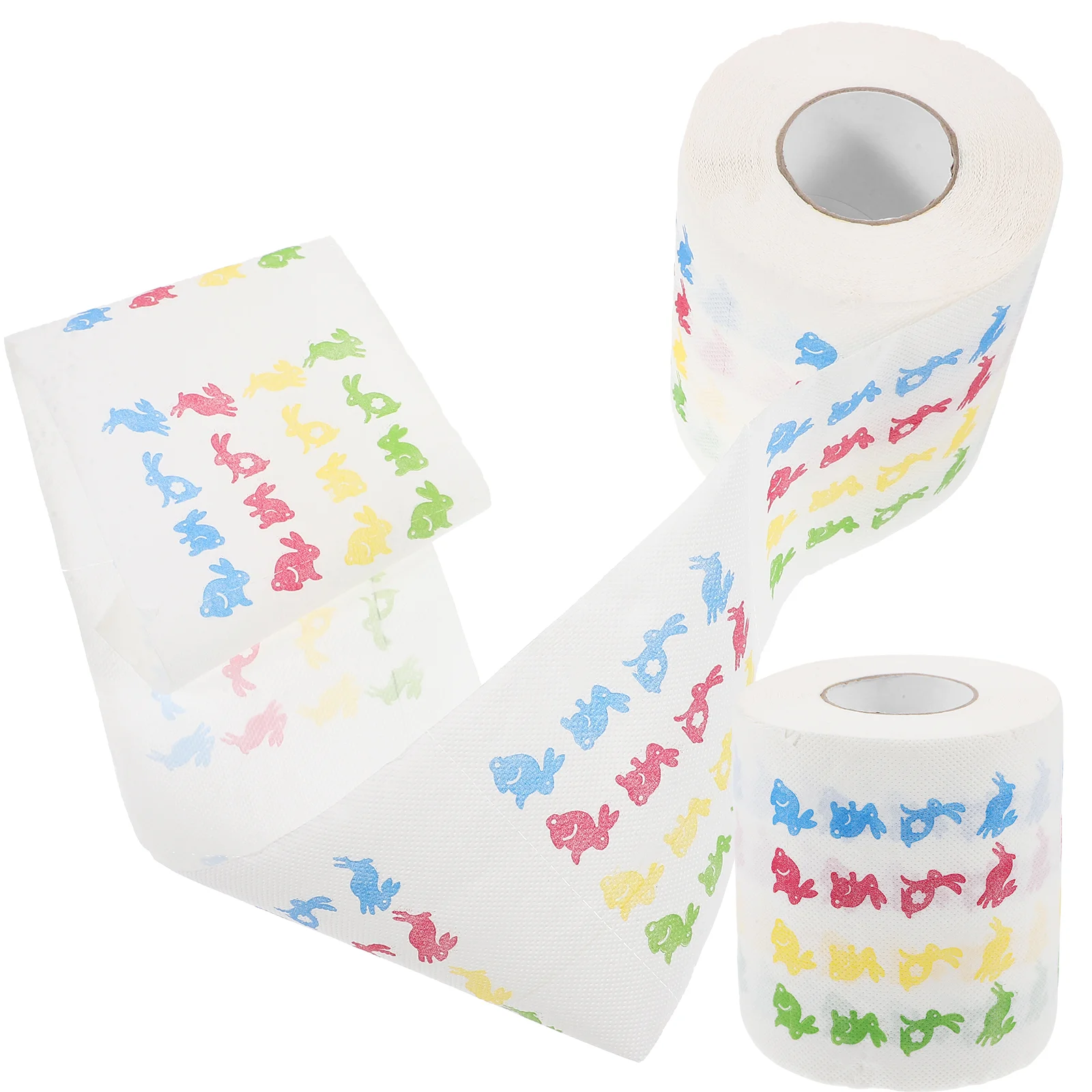 

Rabbit Bathroom Supplies Easter Toilet Cute Tissue Accessory for Dinner Printed Tissues