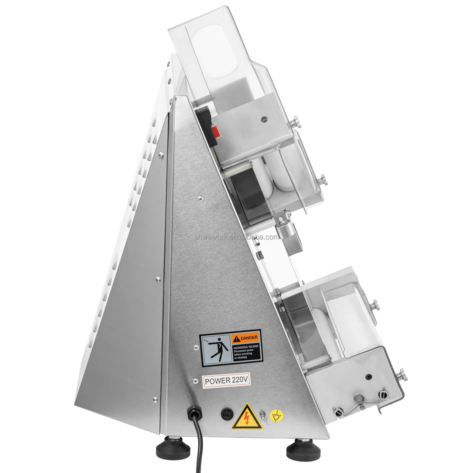 WeWork 30CM Pizza Deegroller Sheeter Automatische Commerciële Deegroller Sheeter Geschikt Voor Noodle Pizza Brood Pasta Maker