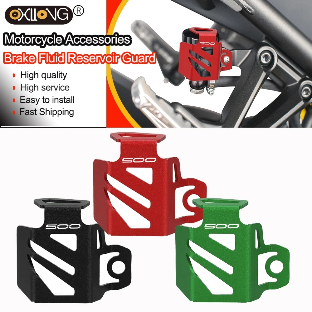 Z500 2025 Motorcycle Accessories For Kawasaki Ninja 500 Ninja500 Z 500 2024 Rear Brake Fluid Reservoir Protector Guard Cover Cap