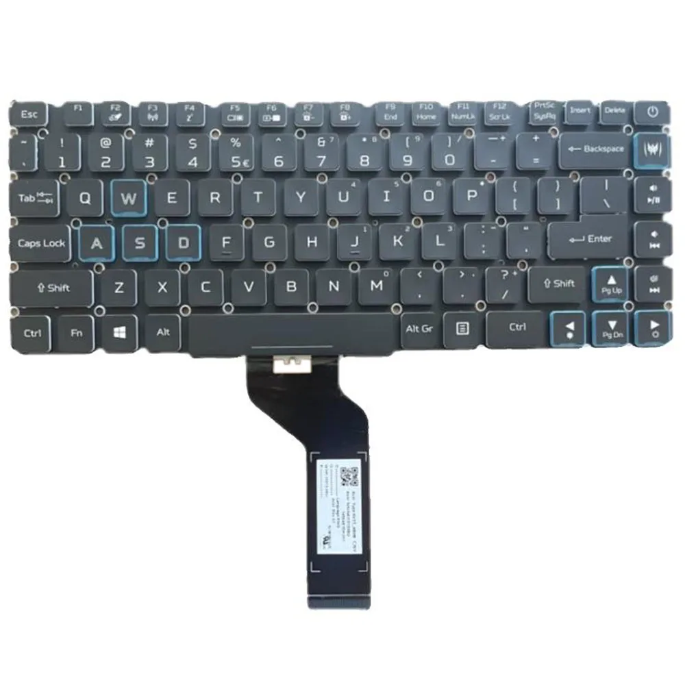 Laptop Colourful Backlit PT515-51 Keyboard For ACER Predator Triton 500 PT515-51 English US Black No Frame New(Not RGB Per-Key)