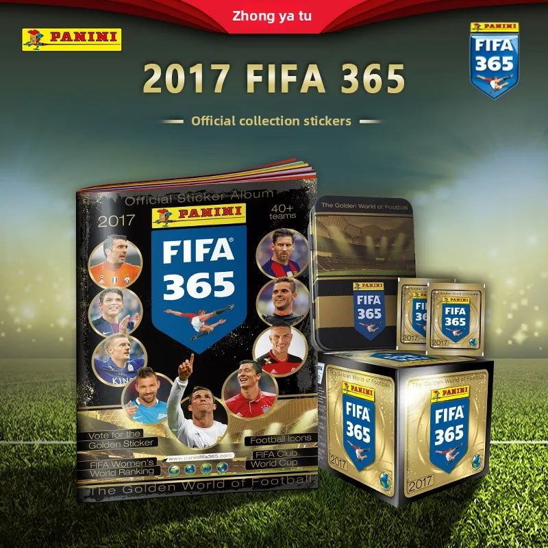 Panini FIFA365 2017 Official Star Stickers Messi Ronaldo Football Star Collection Stickers