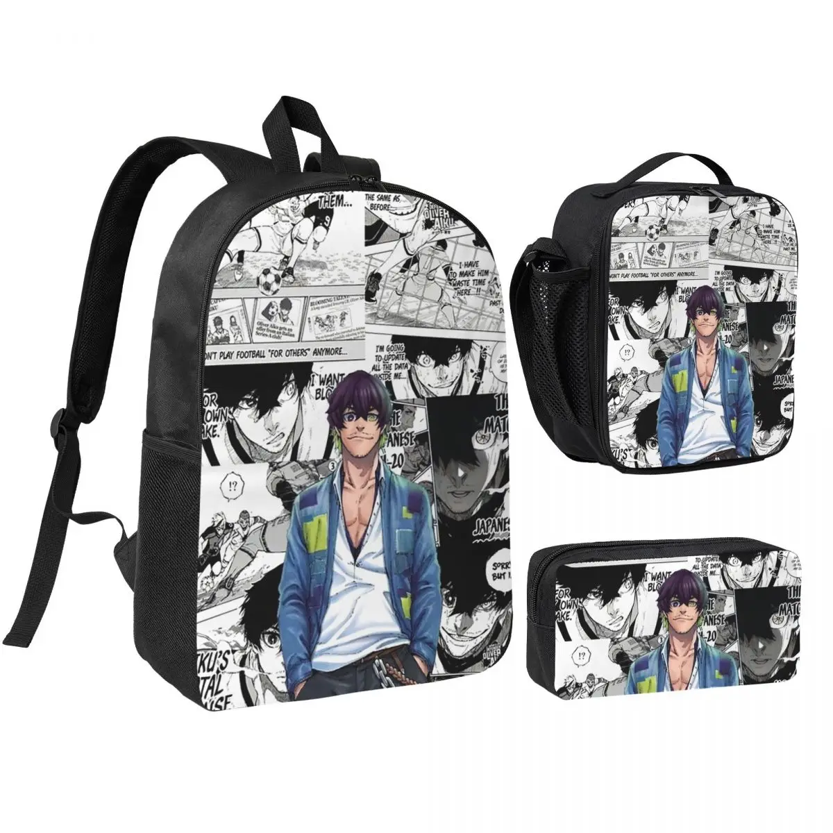 Mochila Oliver Aiku para Niños y Niñas, Bolsa Escolar, Bolsas de Hombro, 3 Piezas, Bolsa Térmica para Almuerzo, Estuche para Lápices