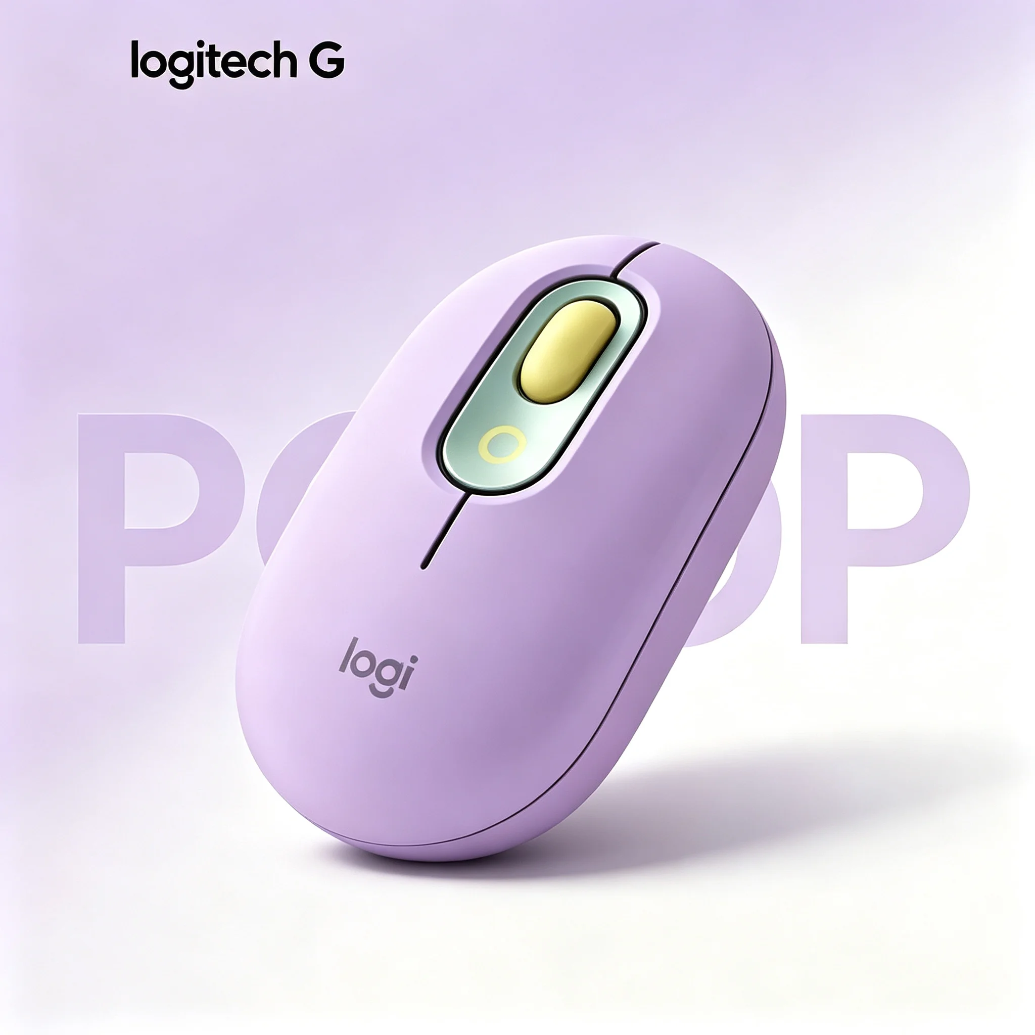 Logitech POP Mouse Multi‑Device Wireless Bluetooth Mouse Fashion Color Mice For Home Office Computer Use