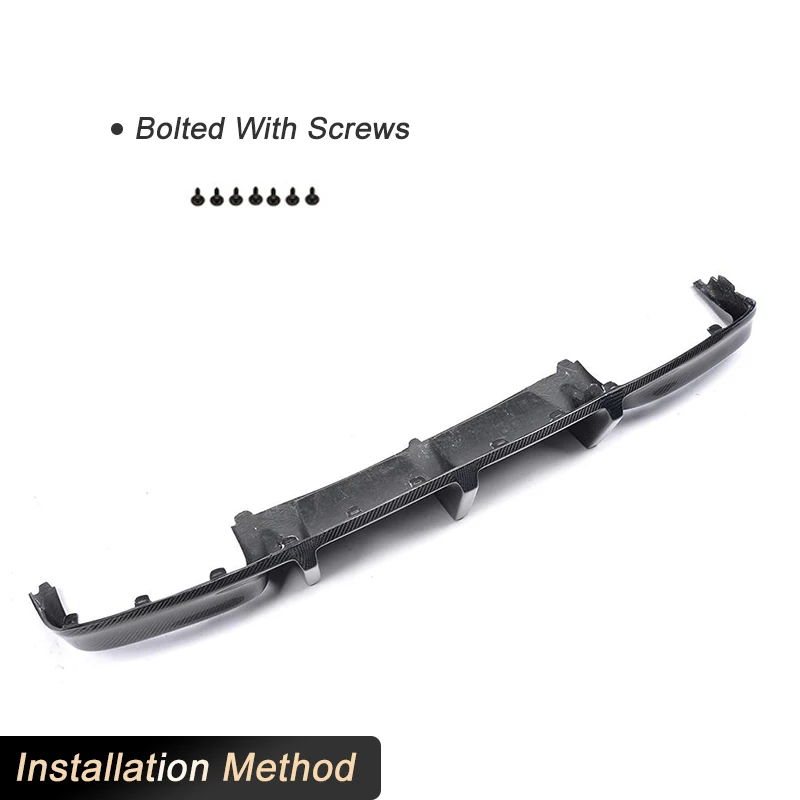 Carbon Fiber Rear Bumper Diffuser Lip Spoiler for Mercedes Benz C-Class W204 C63 AMG Sedan 2008-2011 FRP Rear Diffuser view 6
