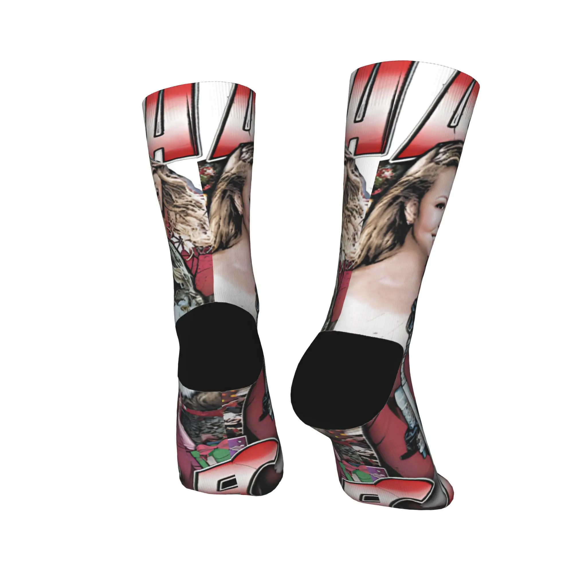 ماريا كاري كل ما أريده لعيد الميلاد هل أنت جوارب جوارب مضادة للانزلاق للبالغين والرجال جوارب جري مريحة شتوية أنيقة