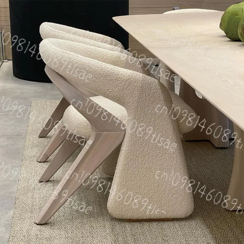 

Italian Style Extremely Simple Armchair Dining Chair Designer's Creativity