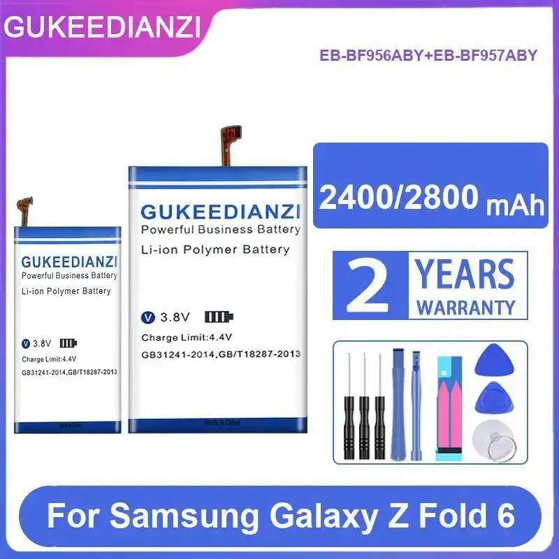 

2400Mah 2800Mah EB-BF956ABY+EB-BF957ABY Reliable Power Mobile Phone Battery For Samsung Galaxy Z Fold 6