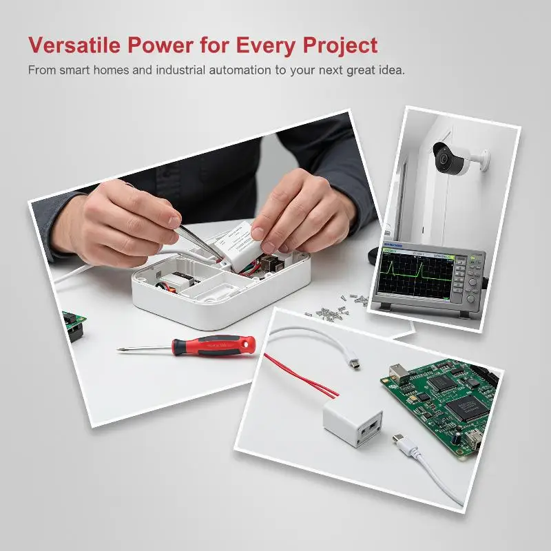 AC To DC Power Supply Module 5V 12V 24V Output Type C Port Perfect For DIY Electronic Projects Home Electrical Repairs