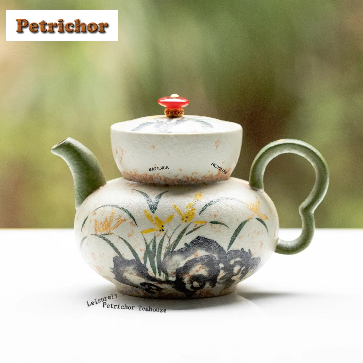 

120ml Hand-painted Orchid Teapot Zen Tea Infuser Pot Tea Maker Kettle With Filter Kung Fu Tea Tea Ceremony Accessories Gift