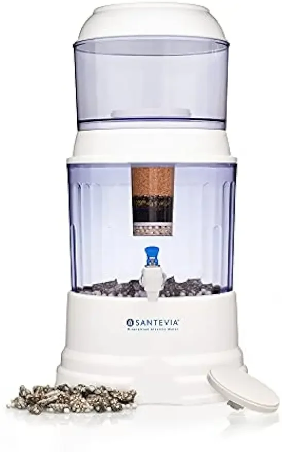 

Gravity Water System Filter, Alkaline and Adds MineralsChlorine Fluoride at Home