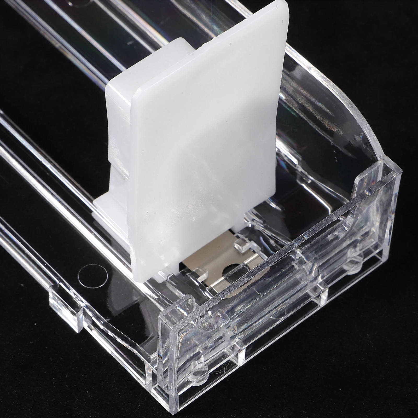 

2pcs Auto Push Cigarette Showcase Clear Premium Material Lightweight Durable Display Rack For Supermarket Shop Cigar Storage