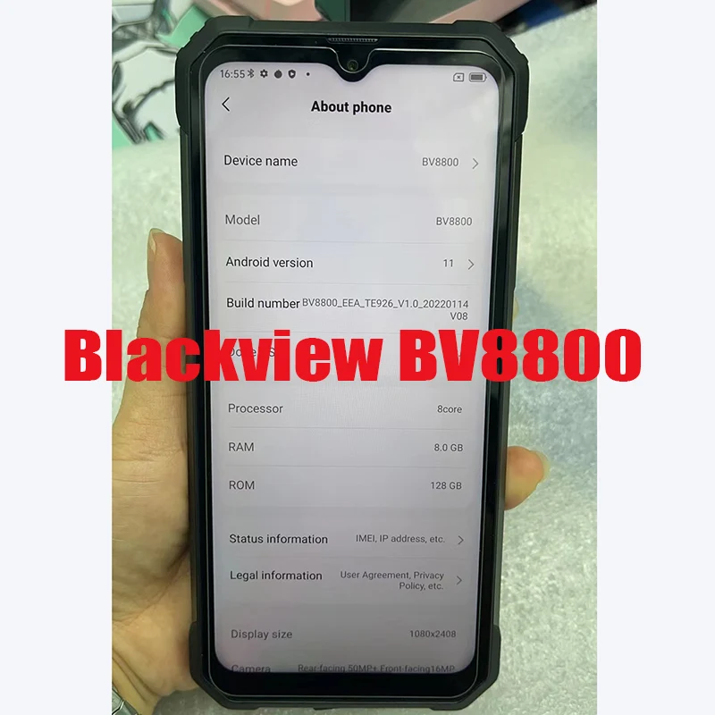 For Blackview BV8800 Tempered Glass Protective On BlackviewBV8800  BV 8800 6.58Inch Screen Protector SmartPhone Cover Film