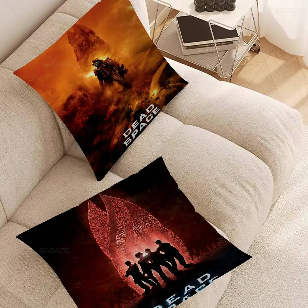 Horror Game Dead Space Pillow Gift Home Office Decoration Bedroom Sofa Car Cushion Cover case 45x45