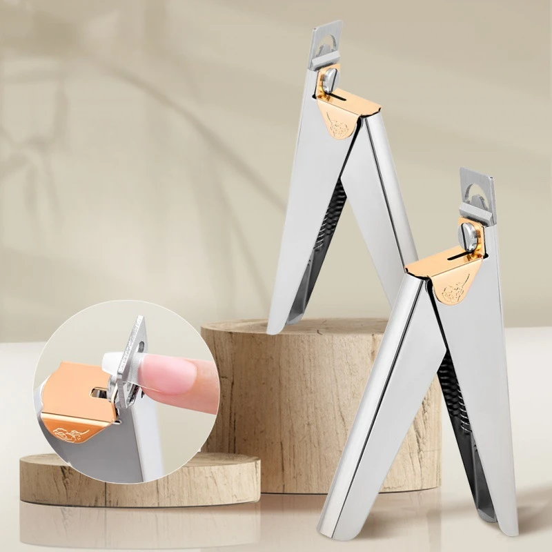 

Professional Fake Nail Cutter Nail Cipper Tips Cutter U Type Acrylic Fake Nail Edge Trimmer Stainless Steel Manicure Tools