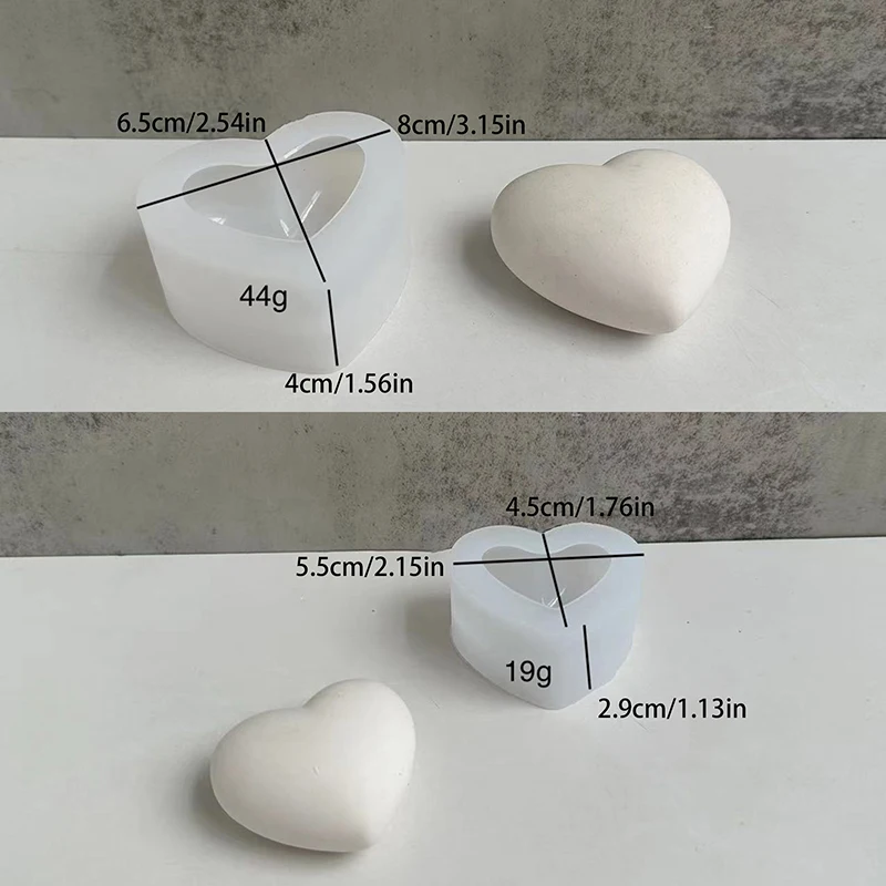 3D Love Heart Silicone Mold Aroma Plaster Candle Mould DIY Dessert Mousse Baking Pastry Candy Chocolate Moulds Cake Decoration image 6