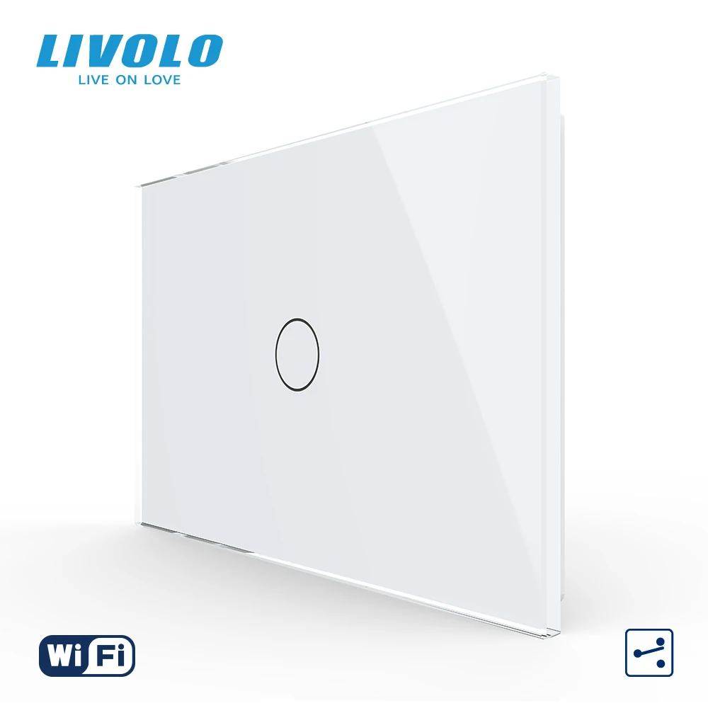 

Livolo US Standard Smart Wifi Wall Touch Switch,1 Gang 2 Ways Smart Wireless Control,Automation APP,Google Home,Aleax,Control