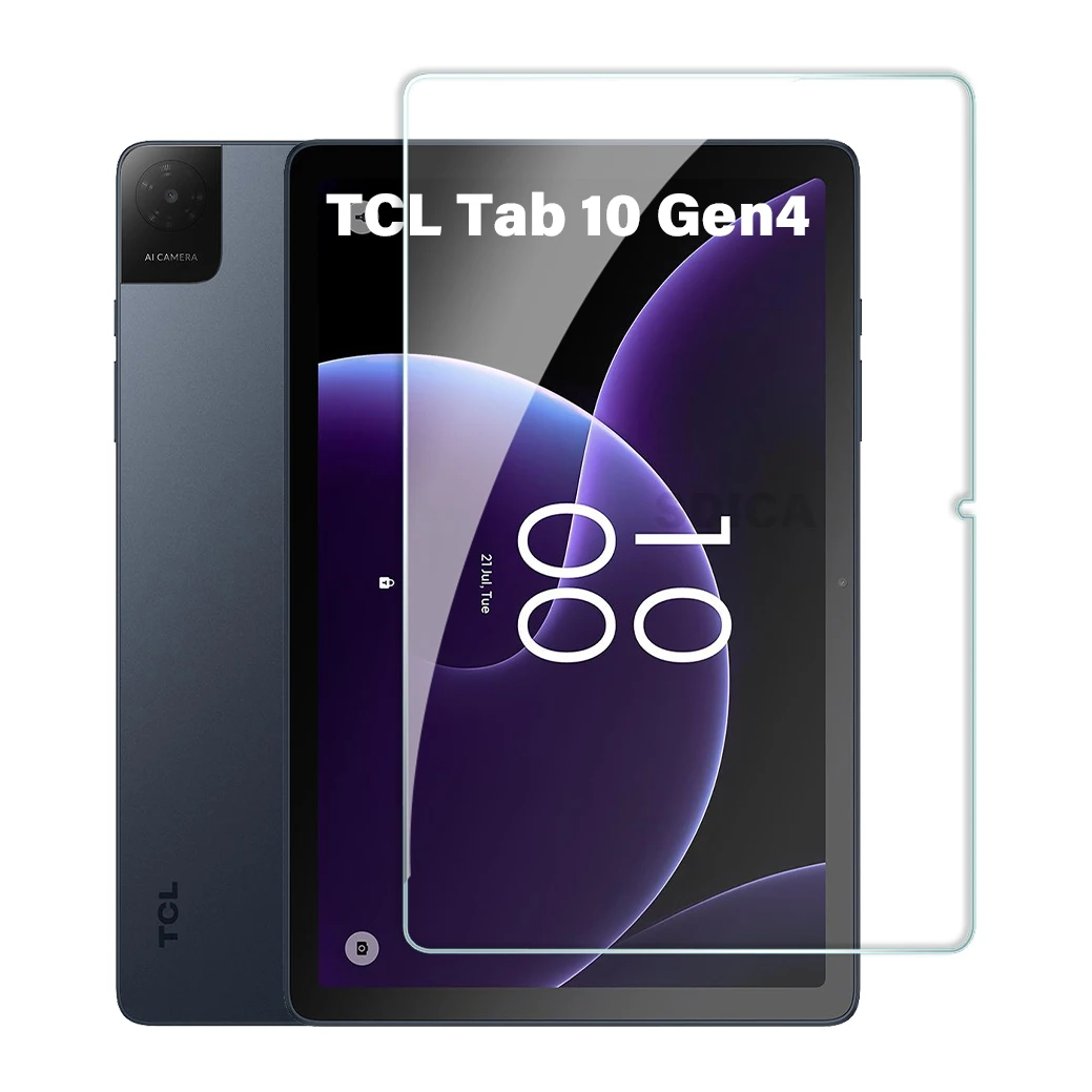 For TCL Tab 10 Gen 4 Tempered Glass Screen Protector 10.1 Inch Tablet Anti Scratch Clear Protective Film