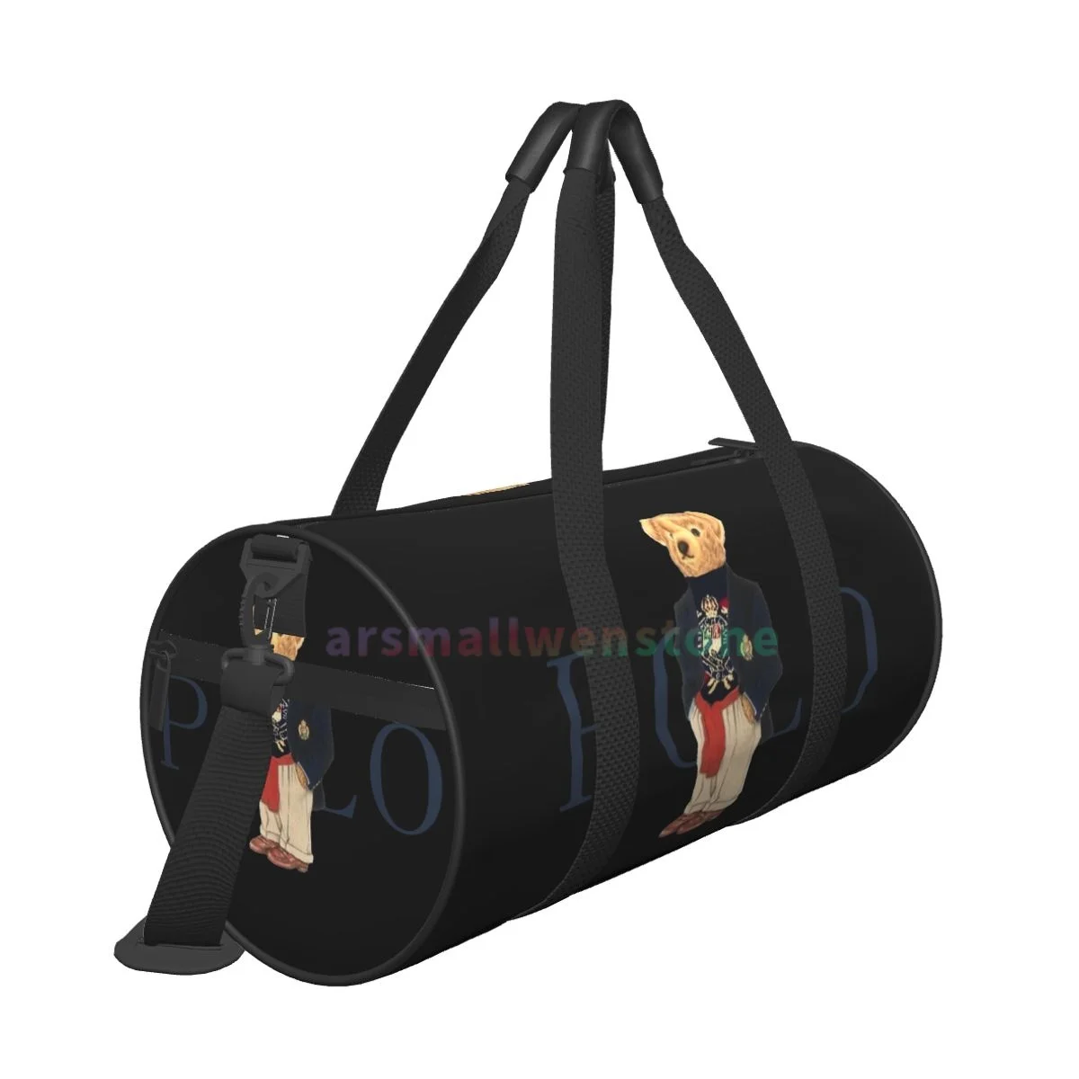 Bolsa de Yoga de osos Kawaii, mochila duradera de entrenamiento, bolsos redondos para Fitness al aire libre, bolsa de lona de viaje