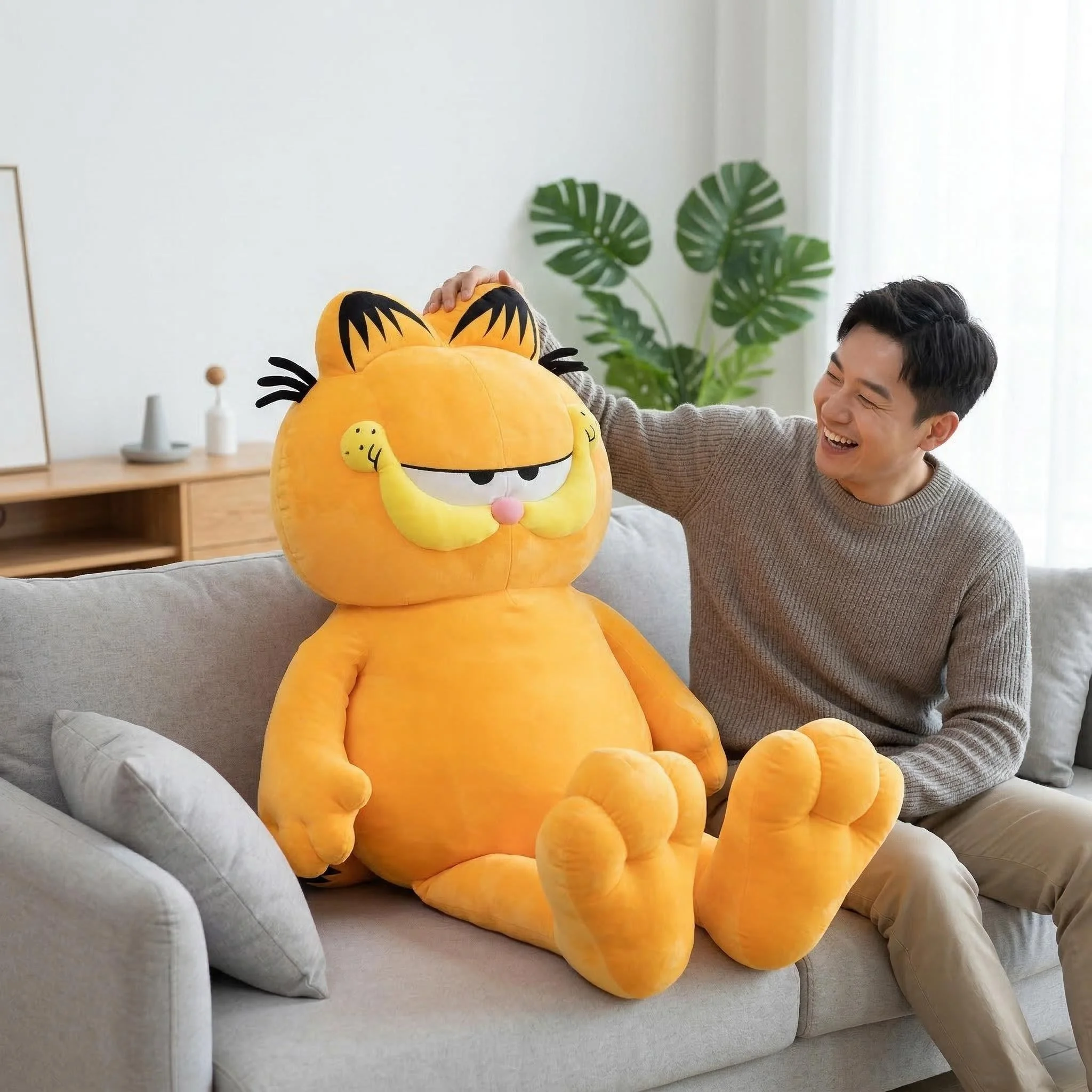 

Мягкие плюшевые игрушки Garfield Family Kawaii: милые мультяшные персонажи, плюшевые куклы Оди, идеальный подарок на день рождения для детей