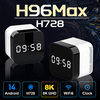 H96 MAX H728 Android 14 Smart TV Box Allwinner H728 2GB/16GB 4G/128GB Wifi6 1000M 8K HD Google Voice Media Player Set Top Box