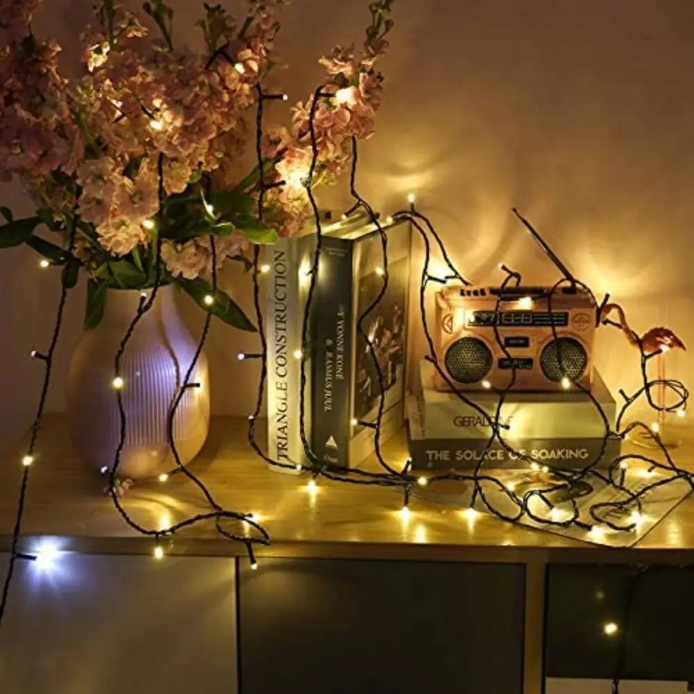 8 أوضاع وامضة أضواء LED تصميم الأسلاك النحاسية توفير الطاقة أضواء الأسلاك النحاسية أضواء سلسلة التحكم عن بعد