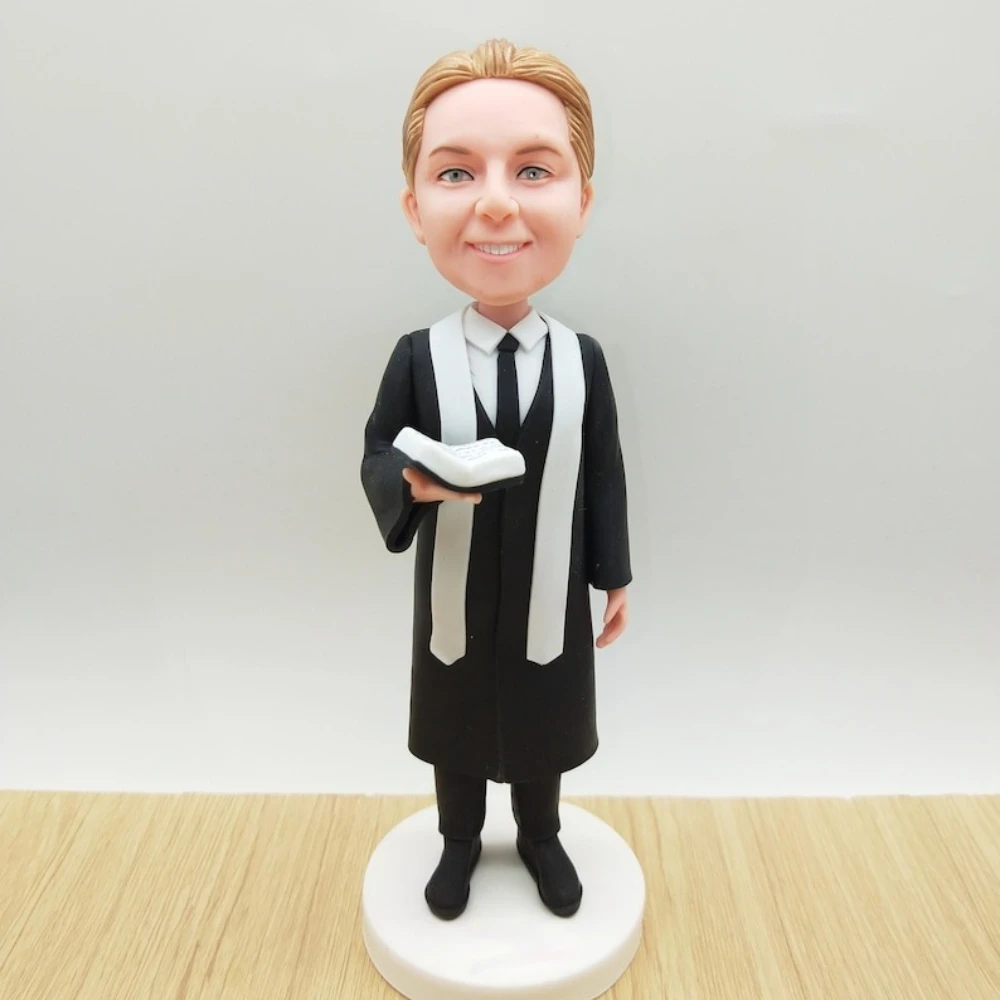 

Handmade Custom Bobble Head Personalized Bobblehead Figure Clay Figurine Gift for Him Her Couple Wedding Anniversary Gift