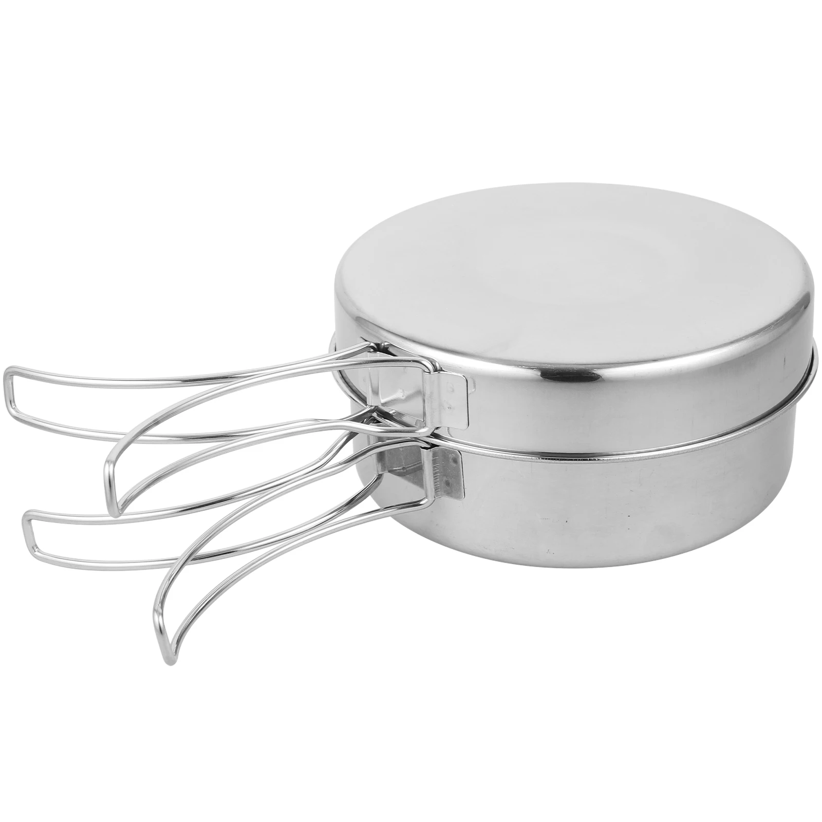 

1 Set Steel Camping Camping Cookware Cookware Lightweight Compact Pot Pan Kit Outdoor Cooking Utensils Set