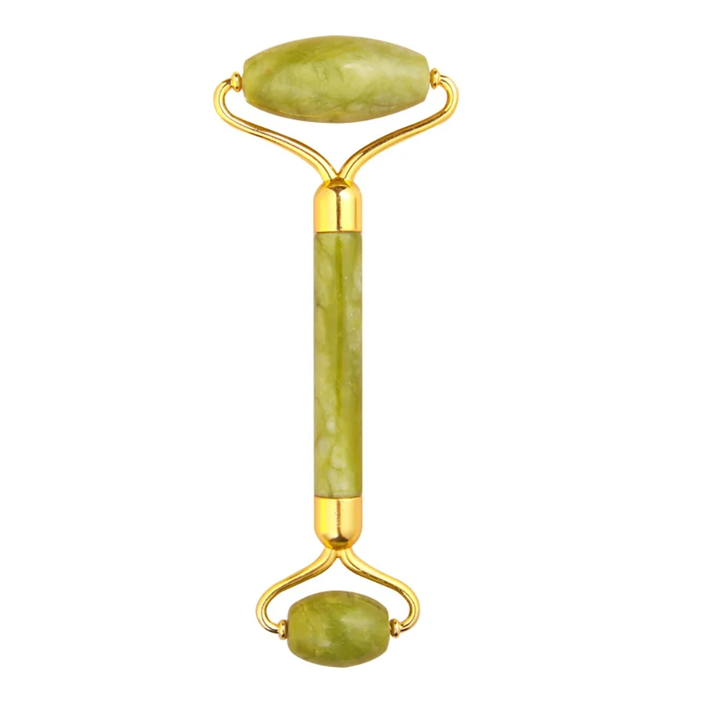 Roller Facial Massage Gua Sha Board Green Phoenix Jade Horn Jade Massager Body Face Scraping Eye Acupuncture Face Lift