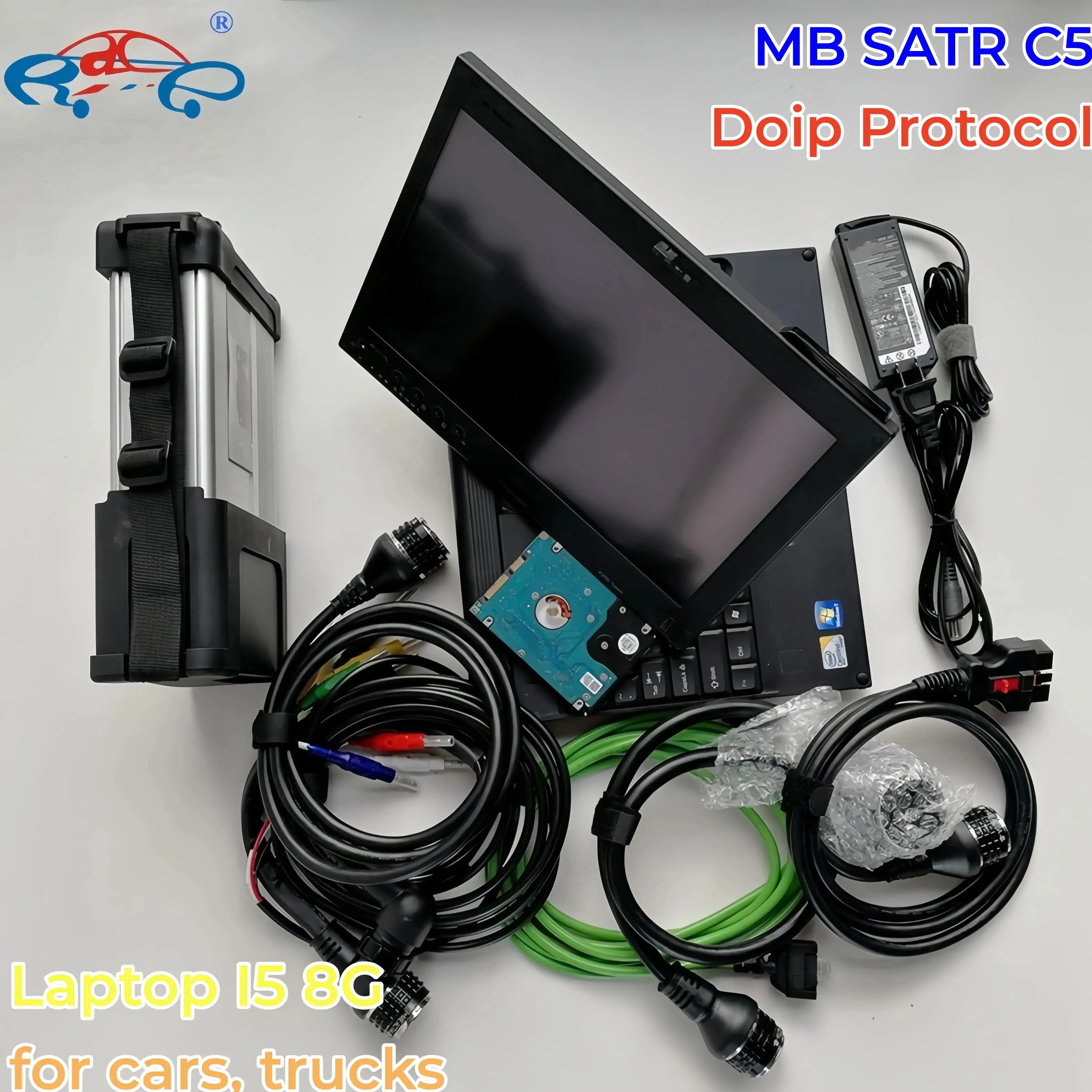 MB Star C5 SD Software HDD V2023.09 X220T Laptop 8G i5 win10 for MB Star SD C5 Cars DoIP Code Scanner for Mercedes Cars Trucks