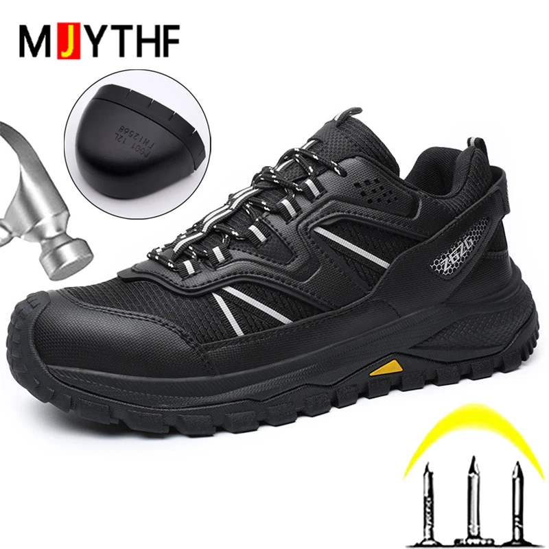 

High quality Safety Shoes Men Boots Steel toe shoes Work Sneakers Security Protection Shoes Puncture-Proof Protection Shoes Men