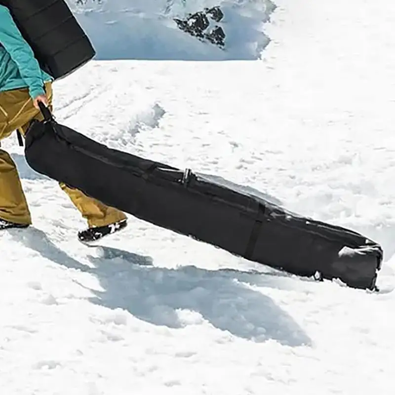 Snowboard Carry Bag Waterproof Single Snowboard Organizer Ski Equipment Storage Bag For Winter Outdoor Activities Transport Skis