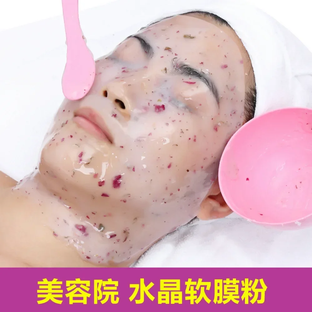 Rose Crystal Flower Petals Mask Powder 500g Jelly Mask Powder Hydrating Brightening Nourishing Repairing Skin Care Products